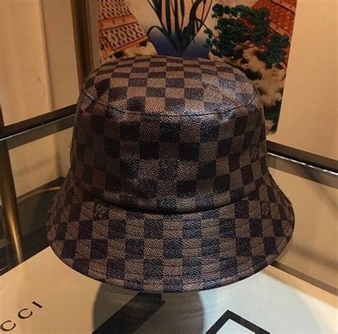 lv leather hat|louis vuitton fitted hats.